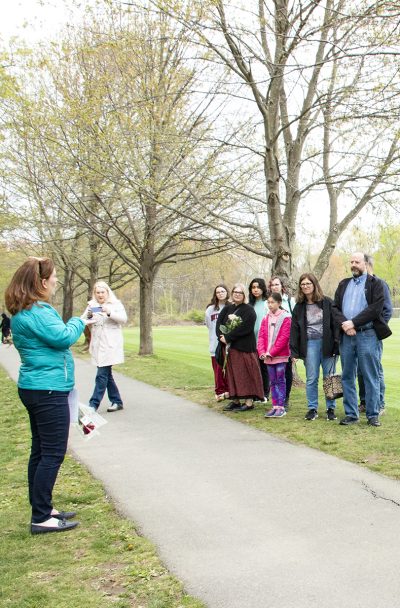 Go Outdoors opening day, April 29. 2023 At McAfee park, Northboro. Artists, dignitaries, volunteers and family in attendance.