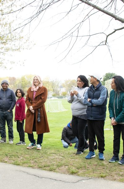 Go Outdoors opening day, April 29. 2023 At McAfee park, Northboro. Artists, dignitaries, volunteers and family in attendance.