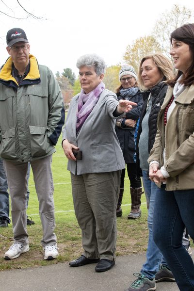 Go Outdoors opening day, April 29. 2023 At McAfee park, Northboro. Artists, dignitaries, volunteers and family in attendance.