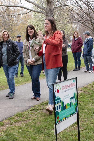 Go Outdoors opening day, April 29. 2023 At McAfee park, Northboro. Artists, dignitaries, volunteers and family in attendance.