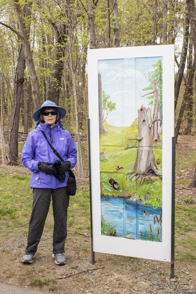Go Outdoors opening day, April 29. 2023 At McAfee park, Northboro. Artists, dignitaries, volunteers and family in attendance.