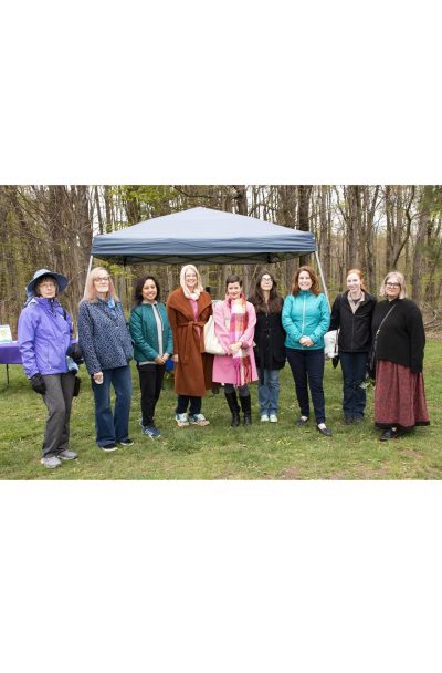 Go Outdoors opening day, April 29. 2023 At McAfee park, Northboro. Artists, dignitaries, volunteers and family in attendance.